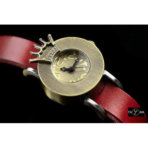 ZEGAREK DAMSKI TAYMA - RETRO PUNK 28 - czerwony (zx585a) - TA-1292