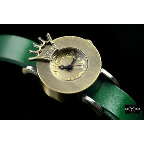 ZEGAREK DAMSKI TAYMA - RETRO PUNK 28 - zielony (zx585f) - TA-1294