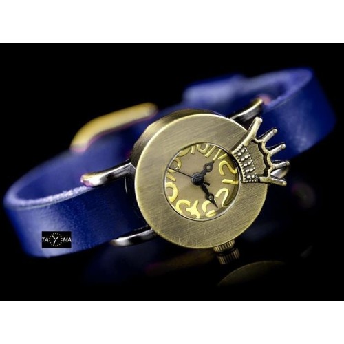 ZEGAREK DAMSKI TAYMA - RETRO PUNK 28 - niebieski (zx585c) - TA-1295
