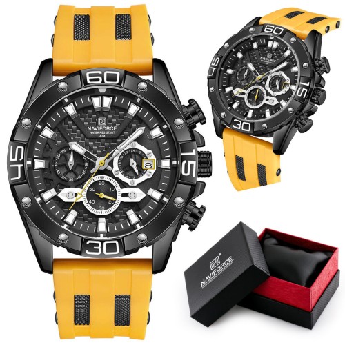 ZEGAREK MĘSKI NAVIFORCE NF8019T - CHRONOGRAF (zn125c) + BOX - TA-17213
