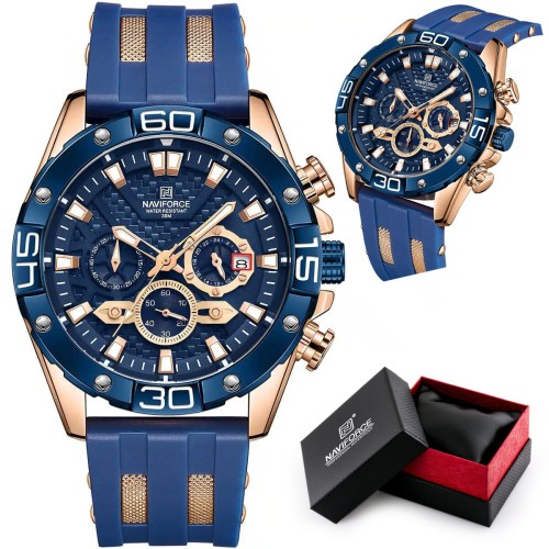ZEGAREK MĘSKI NAVIFORCE NF8019T - CHRONOGRAF (zn125e) + BOX - TA-17215
