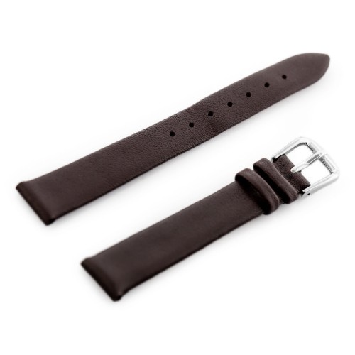 Pasek skórzany do zegarka W86 - ciemny brąz - 14mm - TA-18440