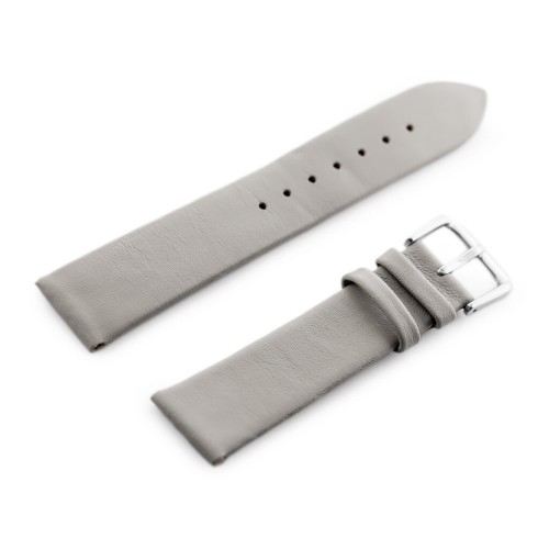 Pasek skórzany do zegarka W86 - szary - 20mm - TA-18449