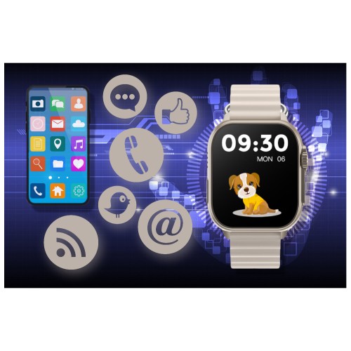 SMARTWATCH UNISEX Rubicon RNCF17 - BLUETOOTH CALL, ŁADOWANIE BEZPRZEWODOWE (sr059c) - TA-24992