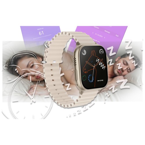 SMARTWATCH UNISEX Rubicon RNCF17 - BLUETOOTH CALL, ŁADOWANIE BEZPRZEWODOWE (sr059c) - TA-24992