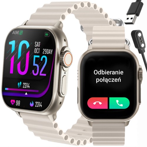 SMARTWATCH UNISEX Rubicon RNCF17 - BLUETOOTH CALL, ŁADOWANIE BEZPRZEWODOWE (sr059c) - TA-24992