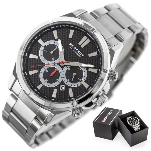 ZEGAREK MĘSKI PERFECT M501CH-03 - CHRONOGRAF (zp381a) + BOX - TA-25092