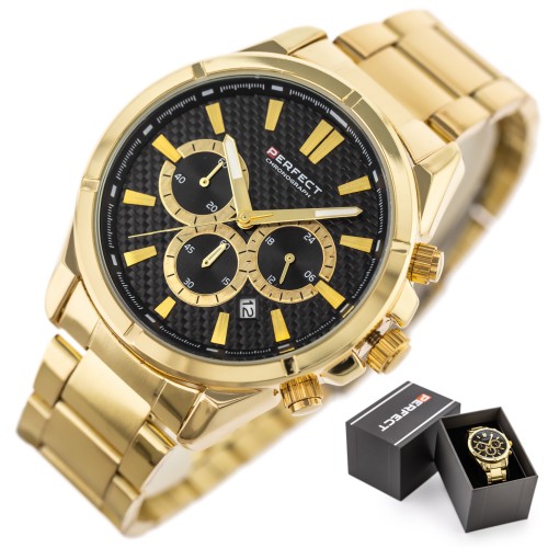 ZEGAREK MĘSKI PERFECT M501CH-06 - CHRONOGRAF (zp381b) + BOX - TA-25093