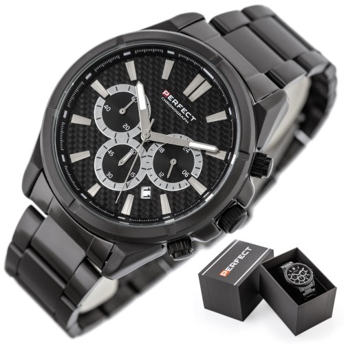 ZEGAREK MĘSKI PERFECT M501CH-07 - CHRONOGRAF (zp381c) + BOX - TA-25094