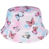 Różowe Motylki Dwustronny Kapelusz Dziecięcy Bucket Hat Kap-Md - HH-11117