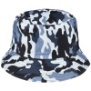 Granatowy Kapelusz Dwustronny Bucket Hat Wędkarski Modny Moro Kap-M-47 - HH-11133