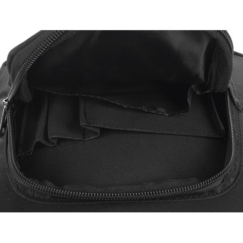 Czarny Mały Lekki Wodoodporny Dwukomorowy Plecak Sanchez Casual R37 - HH-5117