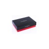 Czerwony Portfel Damski, Duży Skórzany Portfel Rfid Croco Julia Rosso F65 - HH-8832