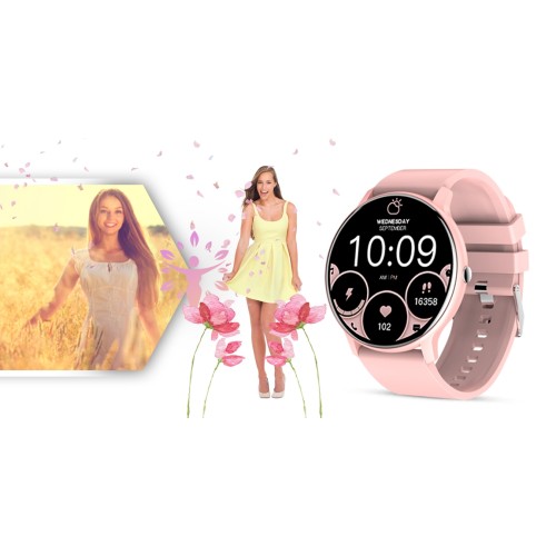 Smartwatch Giewont Sport Around GW120-1 - Powder Pink - 6599