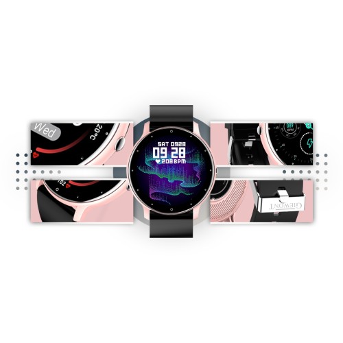 Smartwatch Giewont Sport Around GW120-3 - Rose Gold/Black Effect - 6601