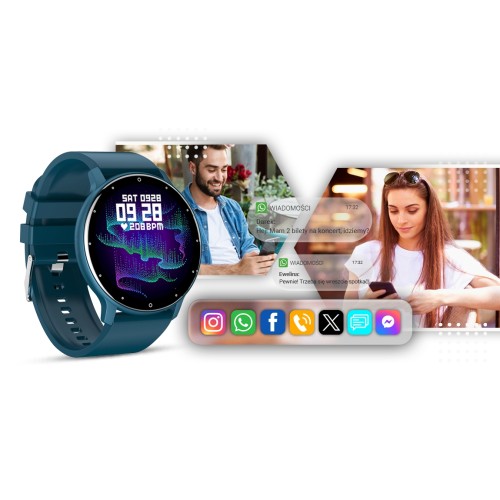 Smartwatch Giewont Sport Around GW120-4 - Deep Ocean - 6602