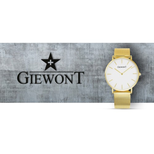 Zegarek Damski GIEWONT Harmony GW1970-1 Pure White/Gold Effect - 6370