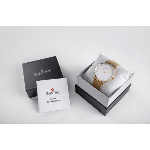 Zegarek Damski GIEWONT Harmony GW1970-1 Pure White/Gold Effect - 6370