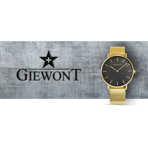 Zegarek Damski GIEWONT Harmony GW1970-2 Black/Gold Effect - 6371