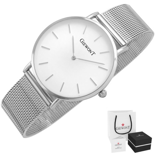 Zegarek Damski GIEWONT Harmony GW1970-3 Pure White/Silver Effect - 6372