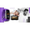 Smartband Giewont Fit&GO Duo GW200-3 - Black + Pasek Flora Violet - 4983