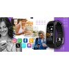 Smartband Giewont Fit&GO Duo GW200-3 - Black + Pasek Flora Violet - 4983
