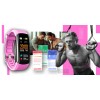 Smartband Giewont Fit&GO Duo GW200-4 - Black + Pasek Think Pink - 4984