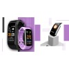 Smartband Giewont Fit&GO Duo GW200-8 - Black + Pasek Touch of Lavender - 5184