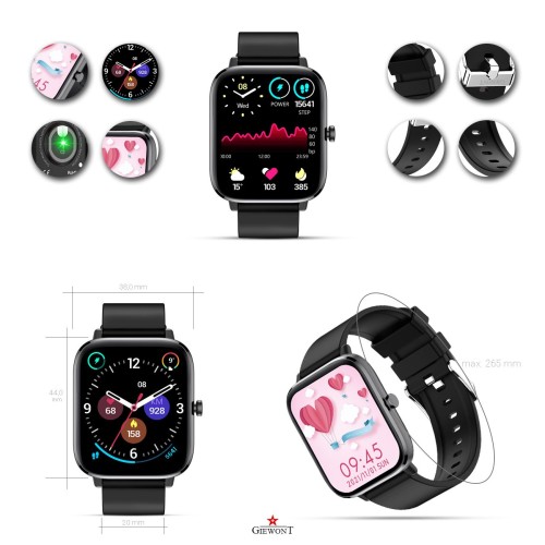 Smartwatch Giewont Dynamic SmartCall GW230-2 - Carbon/Carbon - 6560