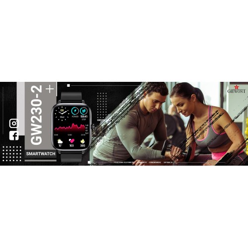 Smartwatch Giewont Dynamic SmartCall GW230-2 - Carbon/Carbon - 6560