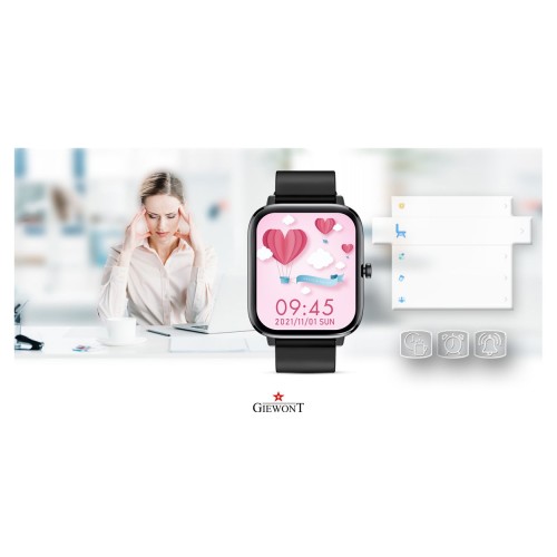 Smartwatch Giewont Dynamic SmartCall GW230-2 - Carbon/Carbon - 6560