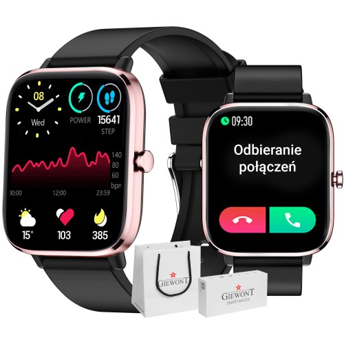Smartwatch Giewont Dynamic SmartCall GW230-3 - Rose Gold/Black Effect - 6559