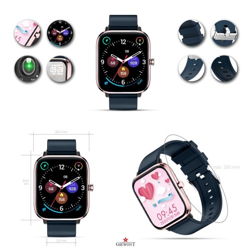Smartwatch Giewont Dynamic SmartCall GW230-5 - RoseGold/Deep Ocean - 6557