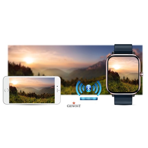 Smartwatch Giewont Dynamic SmartCall GW230-5 - RoseGold/Deep Ocean - 6557