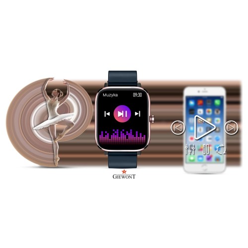 Smartwatch Giewont Dynamic SmartCall GW230-5 - RoseGold/Deep Ocean - 6557