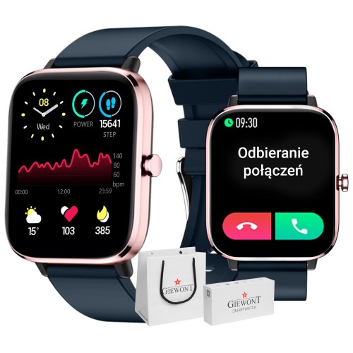 Smartwatch Giewont Dynamic SmartCall GW230-5 - RoseGold/Deep Ocean - 6557