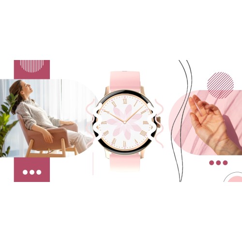 Smartwatch Giewont Supernova SmartCall GW330-1 Rose Gold Shine/Powder Pink - 5870