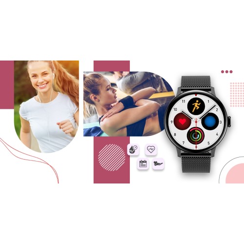 Smartwatch Giewont Supernova SmartCall GW330-3 Black Shine/Black Effect - 5752