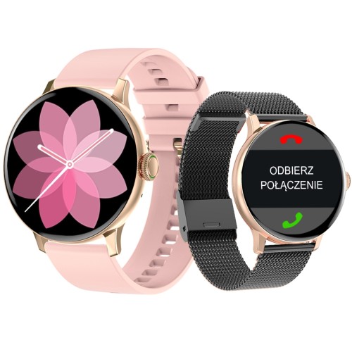 Smartwatch Giewont Supernova SmartCall GW330-4 Black Shine/Powder Pink - 6207