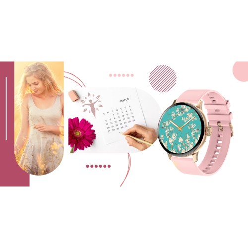Smartwatch Giewont Supernova SmartCall GW330-4 Black Shine/Powder Pink - 6207