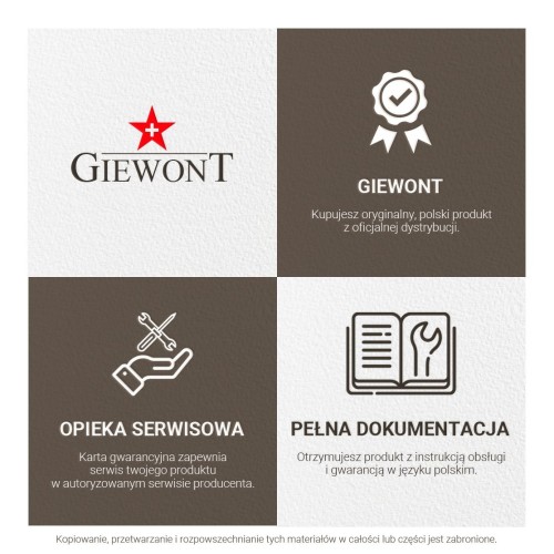 Zegarek Męski GIEWONT Timeless GW4290-1 Black - 6376