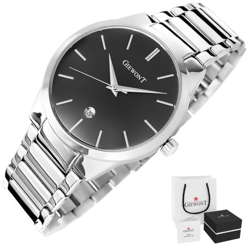 Zegarek Męski GIEWONT Timeless GW4290-2 Silver/Black - 6375