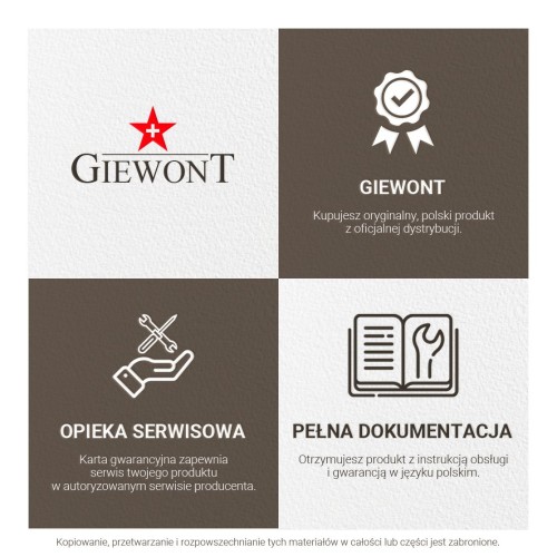 Smartwatch Giewont Focus SmartCall GW430-2 - Stone - 5127