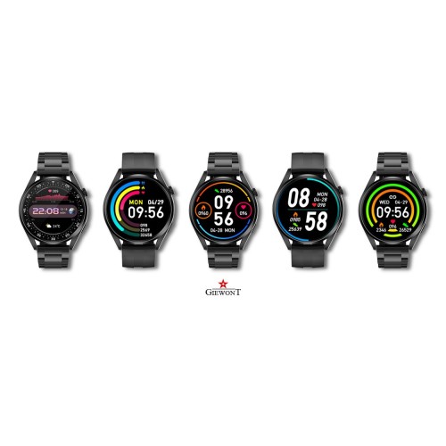 Smartwatch Giewont Vertex SmartCall GW450-1 Carbon/Carbon Silikon - 6330