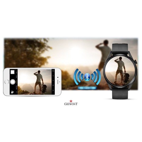 Smartwatch Giewont Vertex SmartCall GW450-1 Carbon/Carbon Silikon - 6330