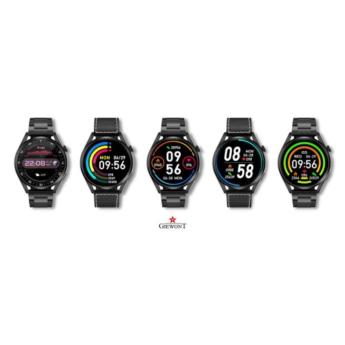 Smartwatch Giewont Vertex SmartCall GW450-2 Carbon/Carbon Leather - 6329