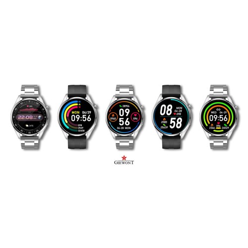 Smartwatch Giewont Vertex SmartCall GW450-4 Silver/Carbon Silikon - 6327