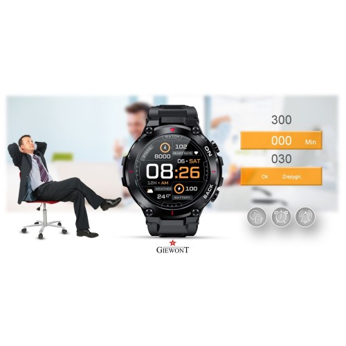 Smartwatch Giewont Pionier GPS GW460-1 - Carbon - 6663