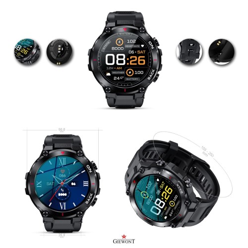 Smartwatch Giewont Pionier GPS GW460-1 - Carbon - 6663