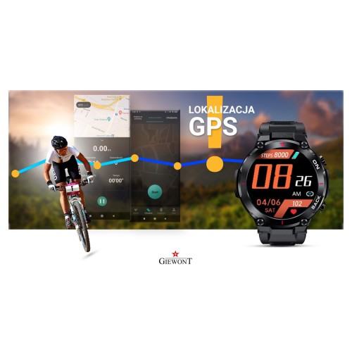 Smartwatch Giewont Pionier GPS GW460-1 - Carbon - 6663
